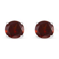 Genuine 2.80 ctw Garnet Stud Earring 14kt Yellow or White Gold 0.92g