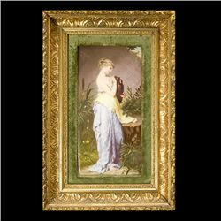 Dressel Royal Vienna Porcelain Plaque of Psyche