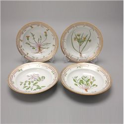 12 Royal Copenhagen Flora Danica Soup Bowls