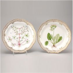 2 Royal Copenhagen Flora Danica Serving Platters