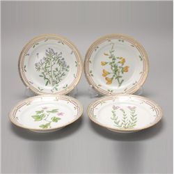 12 Royal Copenhagen Flora Danica Salad Plates