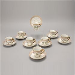 12 Royal Copenhagen Flora Danica Cups & Saucers