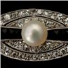 Image 2 : ART DECO C/P, BLACK ONYX, DIAMOND, PLATINUM BROOCH.