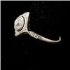 Image 2 : ART DECO DIAMOND, PLATINUM RING.
