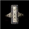 Image 3 : 2 DIAMOND, SYN. SAPPHIRE, PLATINUM, W/G RINGS.