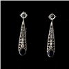 Image 3 : SAPPHIRE, DIAMOND, 14K WHITE GOLD JEWELRY SUITE.