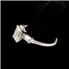 Image 2 : EMERALD-CUT DIAMOND, PLATINUM RING.