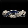 Image 1 : TIFFANY & CO. SAPPHIRE, DIAMOND, PLATINUM RING.