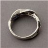 Image 3 : TIFFANY & CO. SAPPHIRE, DIAMOND, PLATINUM RING.