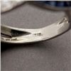 Image 4 : TIFFANY & CO. SAPPHIRE, DIAMOND, PLATINUM RING.