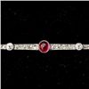 Image 2 : EDWARDIAN RUBY, DIAMOND, 14K Y & W GOLD BROOCH.