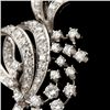 Image 2 : DIAMOND, PLATINUM BROOCH.