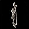 Image 3 : DIAMOND, PLATINUM BROOCH.