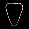 Image 1 : DIAMOND, 14K WHITE GOLD NECKLACE.