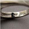 Image 4 : AQUAMARINE, 14K WHITE GOLD RING.