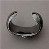 Image 4 : BLACK ONYX, DIAMOND, TURQUOISE, 14K W/G BRACELET.