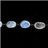Image 3 : MOONSTONE, 18K BLACKENED GOLD, S/S NECKLACE.