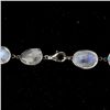 Image 4 : MOONSTONE, 18K BLACKENED GOLD, S/S NECKLACE.