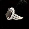 Image 2 : SPINEL, DIAMOND, 18K WHITE GOLD RING.