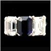 Image 1 : SAPPHIRE, DIAMOND, PLATINUM RING.