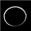 Image 2 : DIAMOND, 14K WHITE GOLD BRACELET.