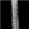 Image 2 : DIAMOND, PLATINUM STRAIGHT LINE BRACELET.