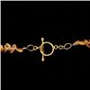 Image 3 : GARNET, 18K YELLOW GOLD NECKLACE.