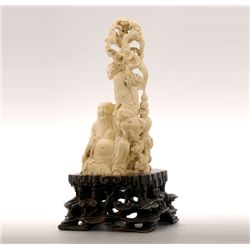 A Fine Ivory Figural Carving*, 19th Century