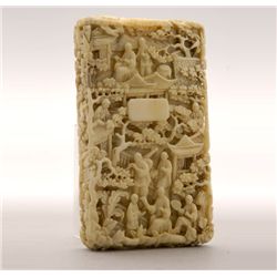 A Fine Ivory Card Case*, Late 18/19th C.