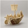 Image 2 : A Massive Pieced Ivory and Bone Boat with Figures*