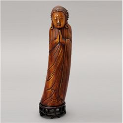 An Ivory Buddhist Figure*, Qing Dynasty