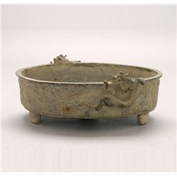A Cast Bronze Basin, Qing Dynasty