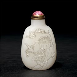 A White Jade Snuff Bottle