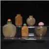 Image 1 : A Group of Five Stone Snuff Bottles