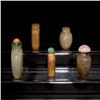 Image 2 : A Group of Five Stone Snuff Bottles