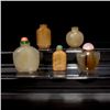 Image 3 : A Group of Five Stone Snuff Bottles