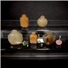 Image 5 : A Group of Five Stone Snuff Bottles