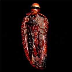 An Unusual Horn Snuff Bottle