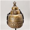 Image 4 : A Nepalese Parcel-Gilt Copper Ritual Helmet, 19th C