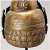 Image 5 : A Nepalese Parcel-Gilt Copper Ritual Helmet, 19th C
