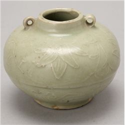 A Celadon-Glazed Jar, Yuan Dynasty