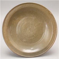 An Olive-Green Glazed Charger, Possibly Song