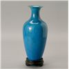 Image 1 : A Turquoise-Blue Glazed Porcelain Vase, 19th C.