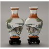 Image 1 : Two Enameled Porcelain Vases, Late Qing/Republic