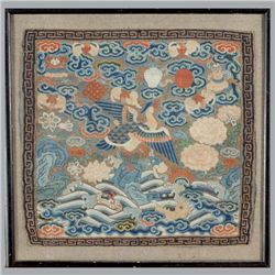 A Kesi-Woven Civil Rank Badge, Qing Dynasty