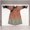 Image 1 : An Embroidered Red Ground Dragon Robe, Early 19th C