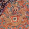 Image 2 : An Embroidered Red Ground Dragon Robe, Early 19th C