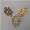 Image 4 : A Group of Three Precious Stone and Metal Ornaments
