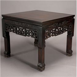 A Hardwood Square Table