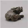 Image 2 : A Bronze Recumbent Qilin, Late Ming/Qing